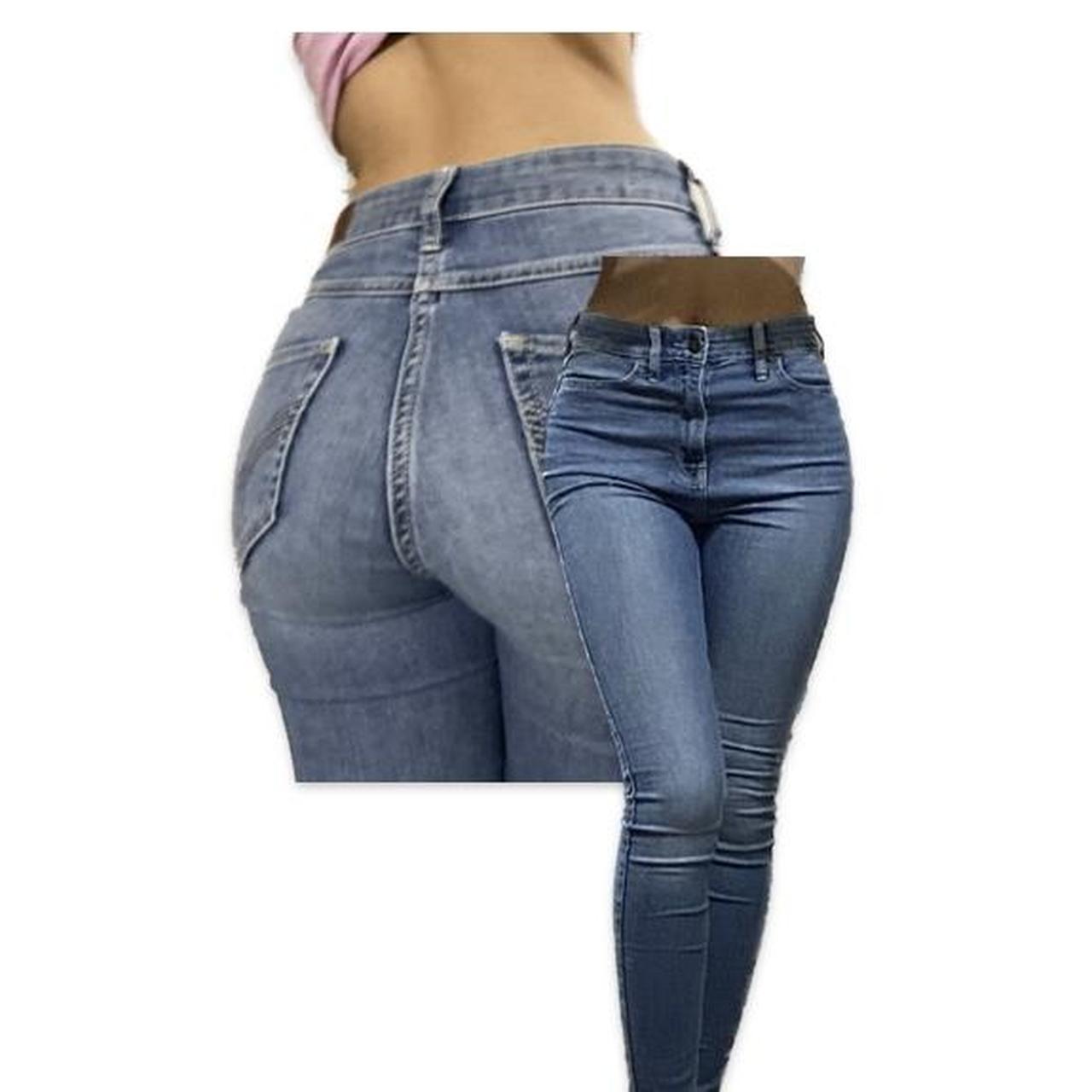 Hollister Ultra High Rise Super Skinny jeans Size 0R - Depop