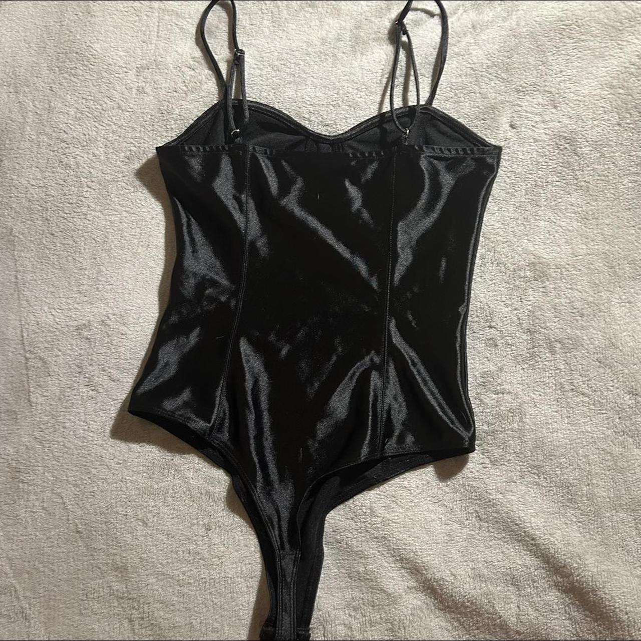 H&M Women's Black Bodysuit Depop