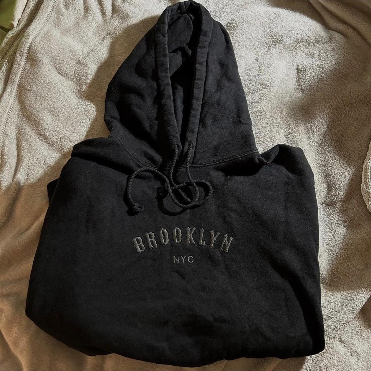Brandy Melville Women's Black Hoodie Depop