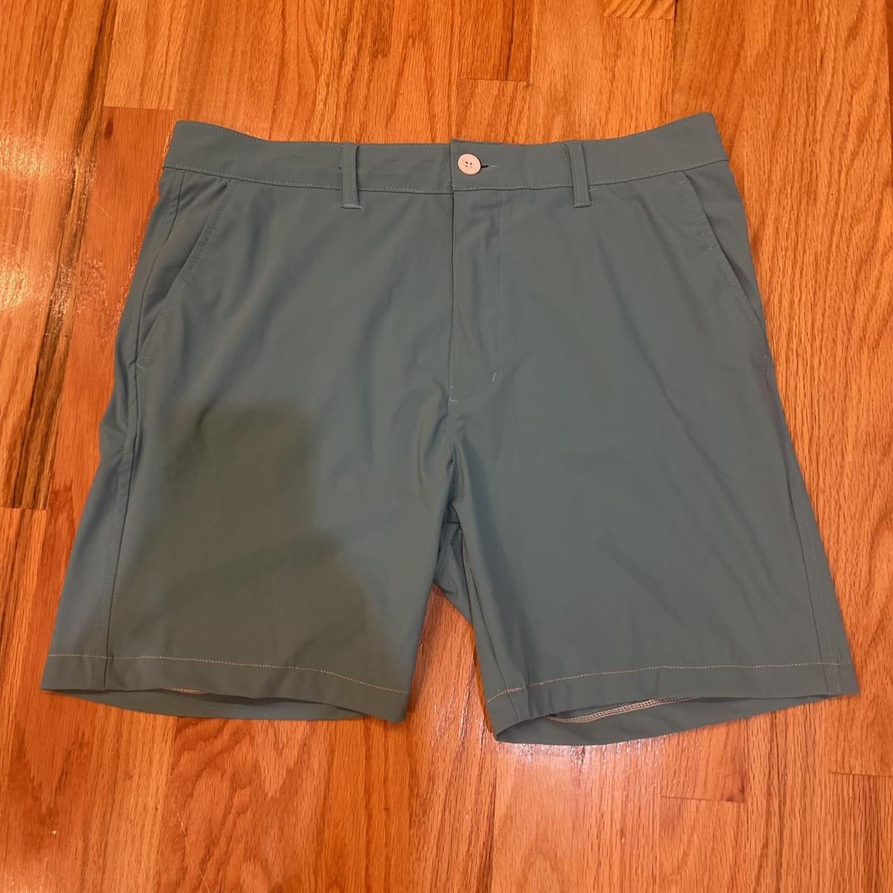 Kenneth Cole men’s teal golf shorts. Size 34.... - Depop