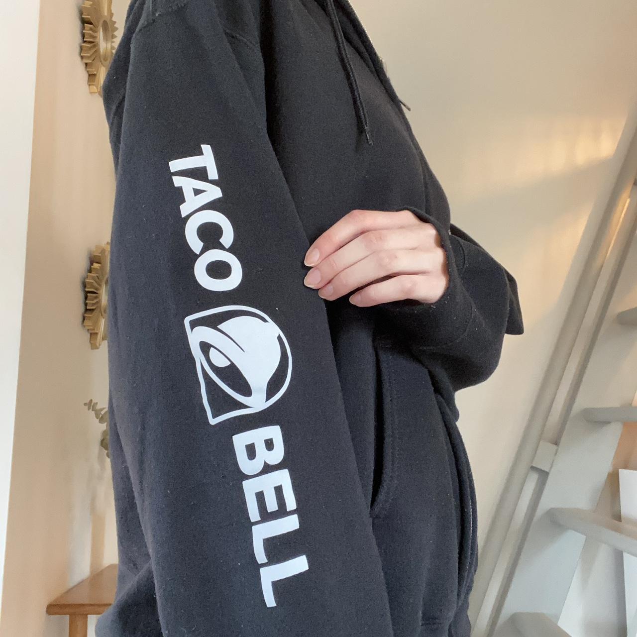 Black Taco Bell zip up sweatshirt. It’s very cozy... Depop