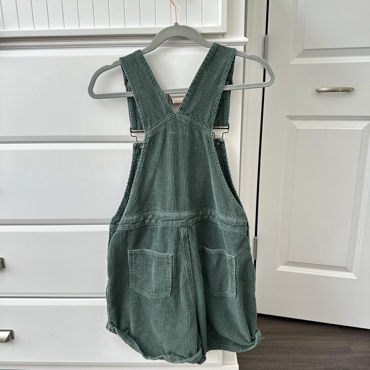Princess Polly Kacey Overalls in green Corduroy... Depop
