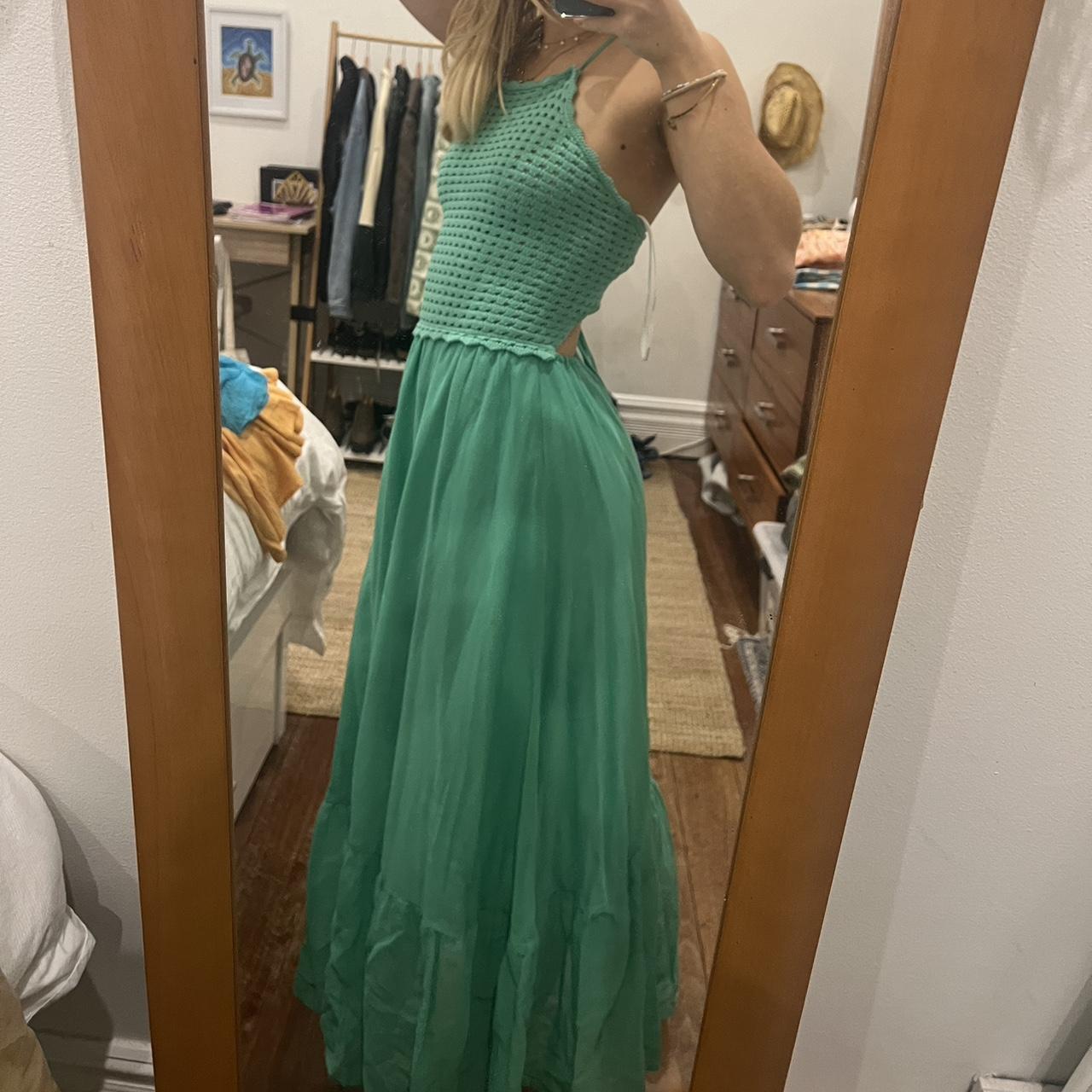 Stunning backless dress from ghanda Crochet... Depop