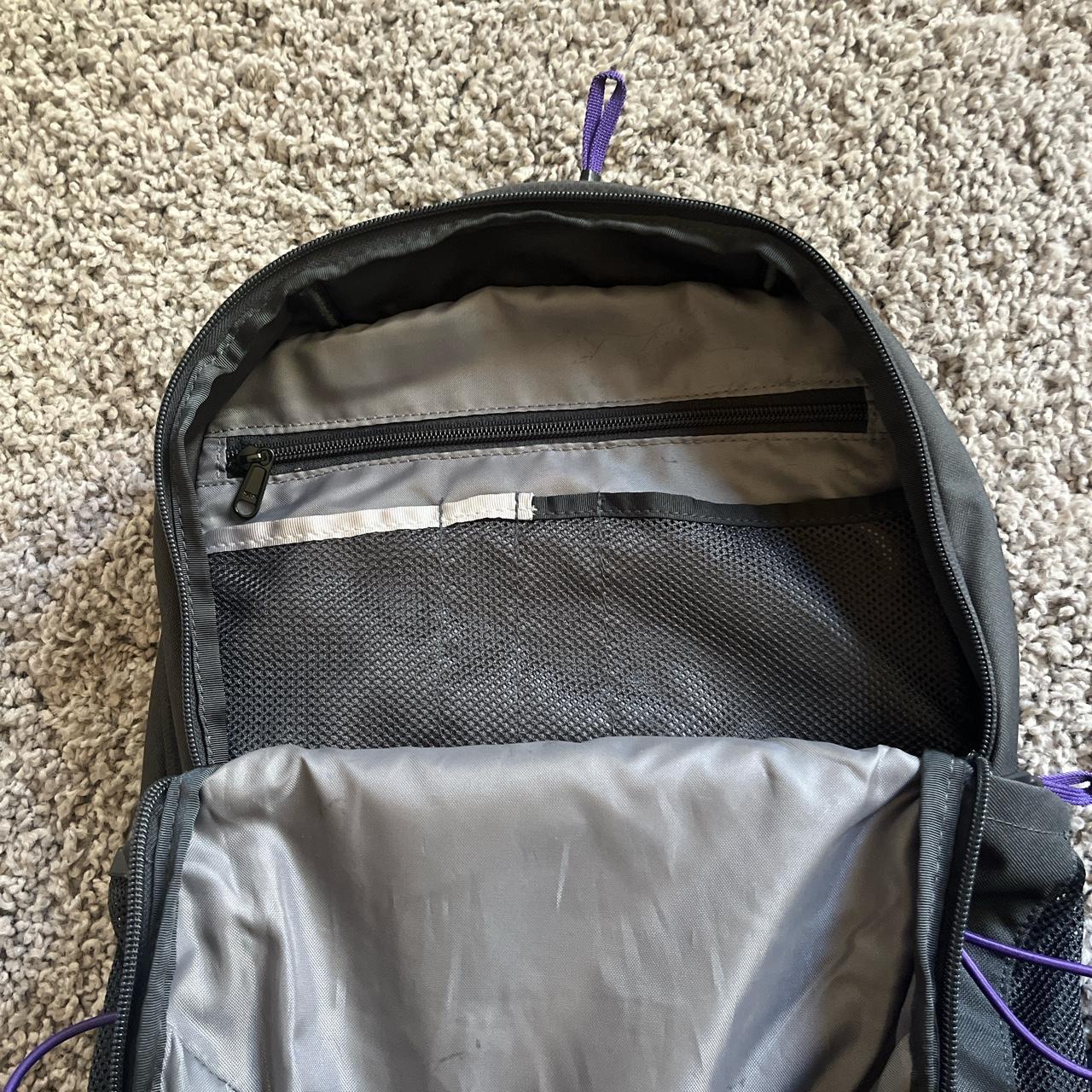 The North Face Women's Grey and Purple Bag | Depop