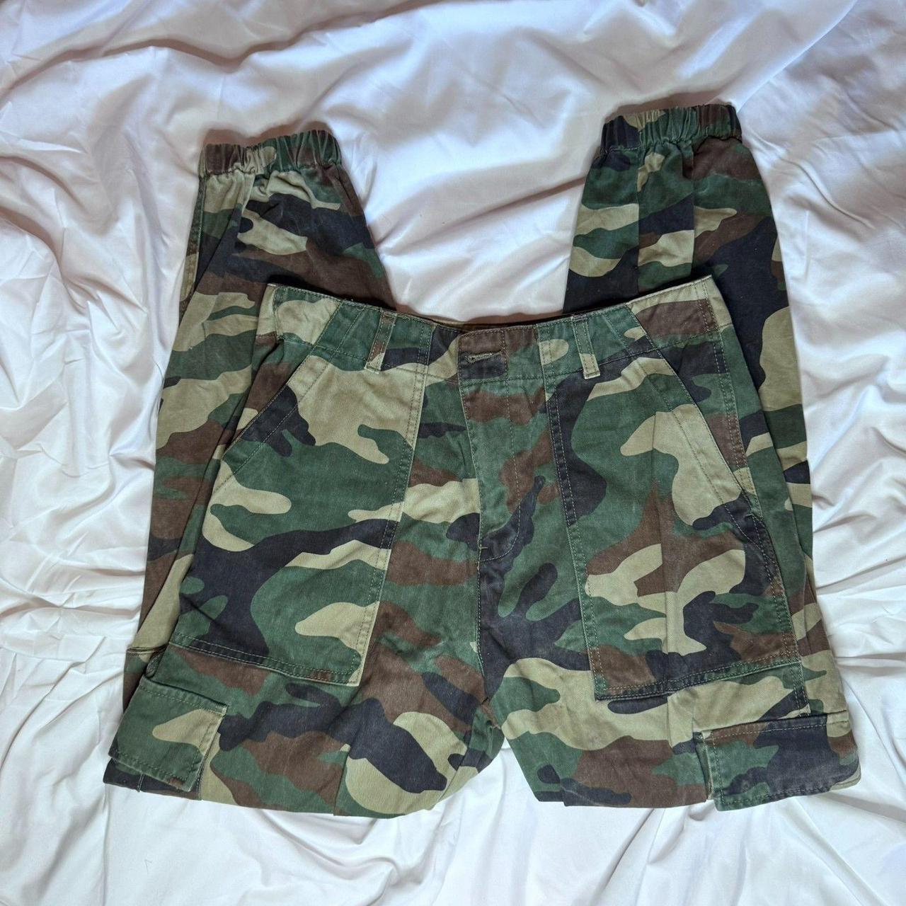 Source Unknown Women's Pants - Green/Brown - M – … - image 2