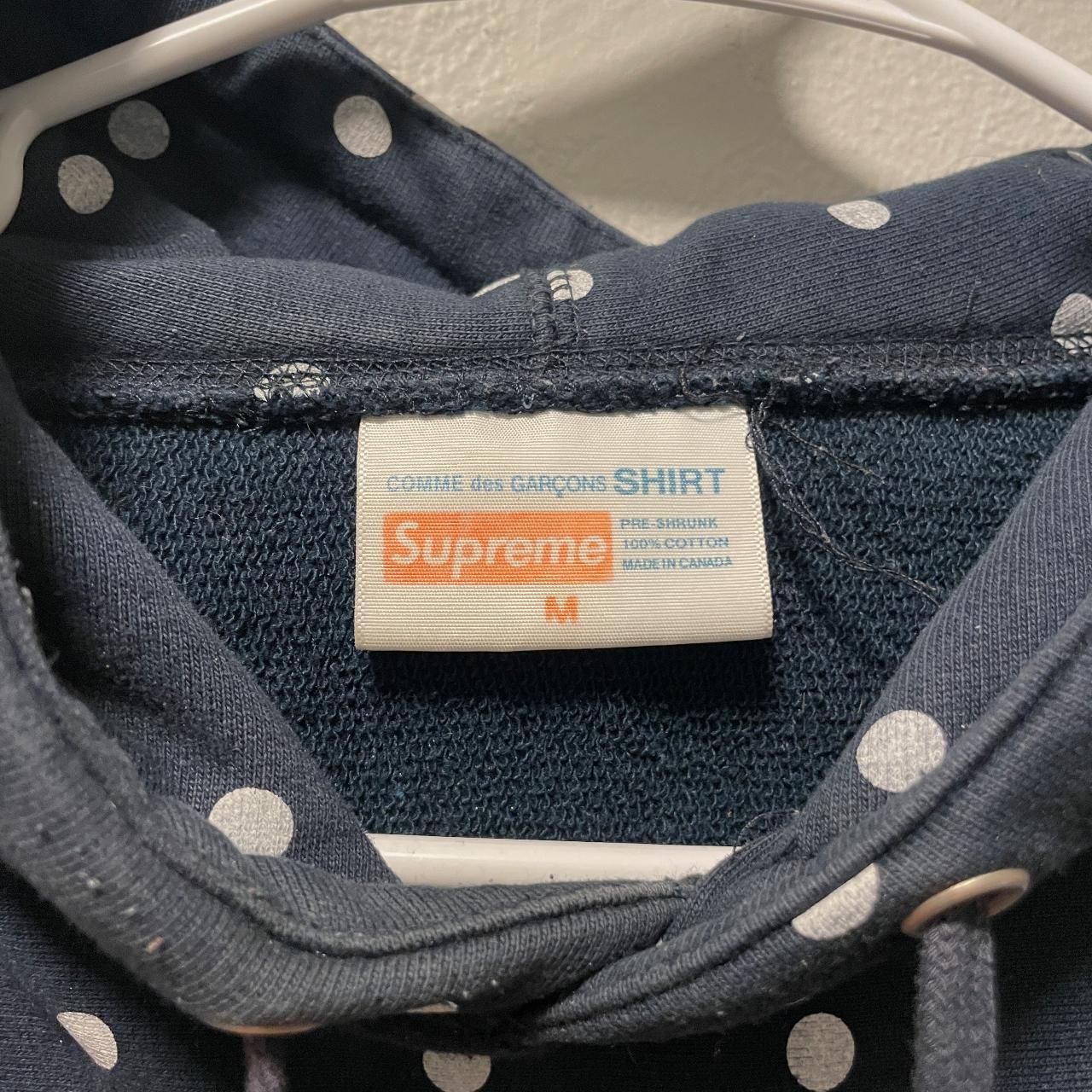 Supreme Cdg Bogo Hoodie Navy Polka Dot Supreme Comme Des Garcons