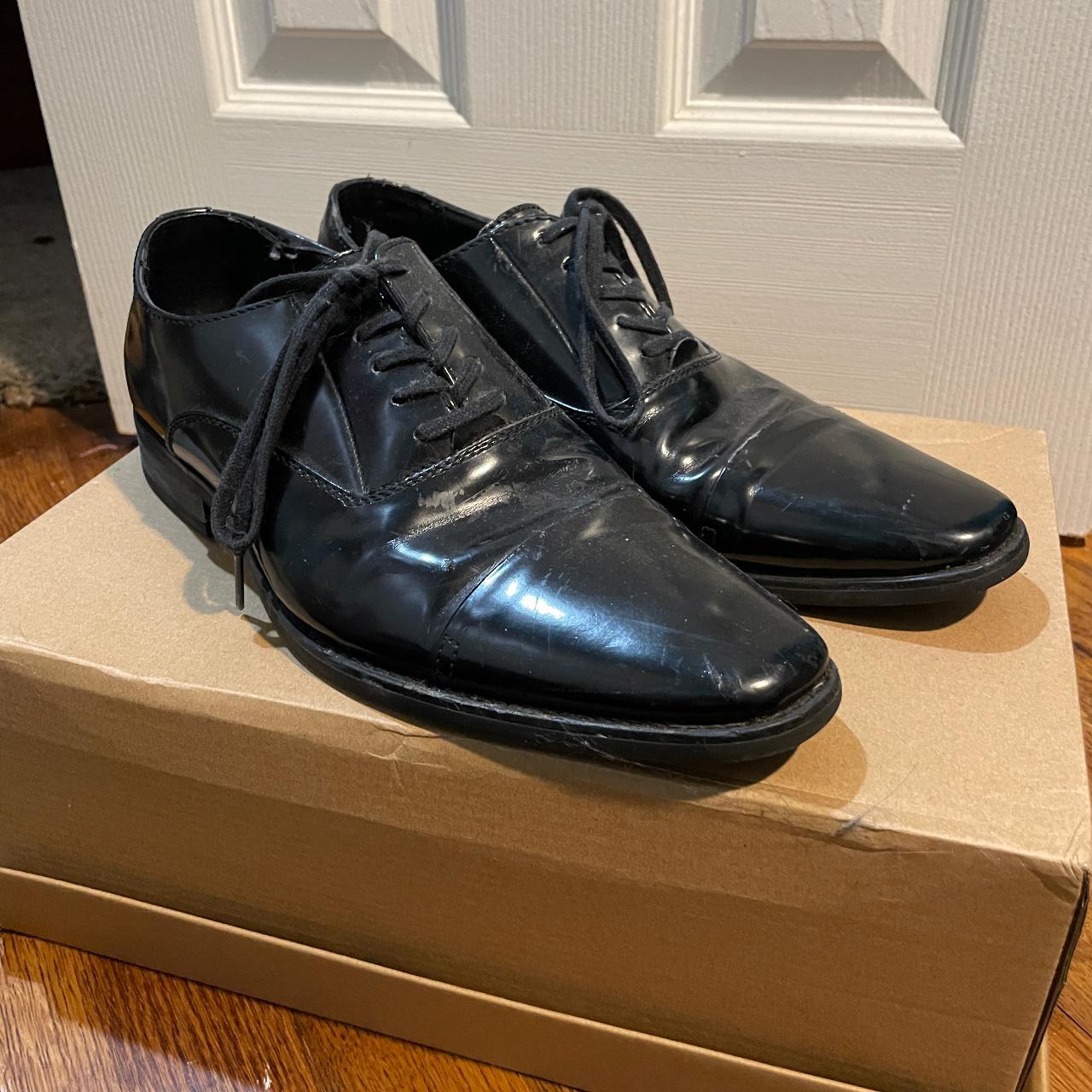 Calvin Klein Brodie Men s Leather Lace Up Plain Toe Depop