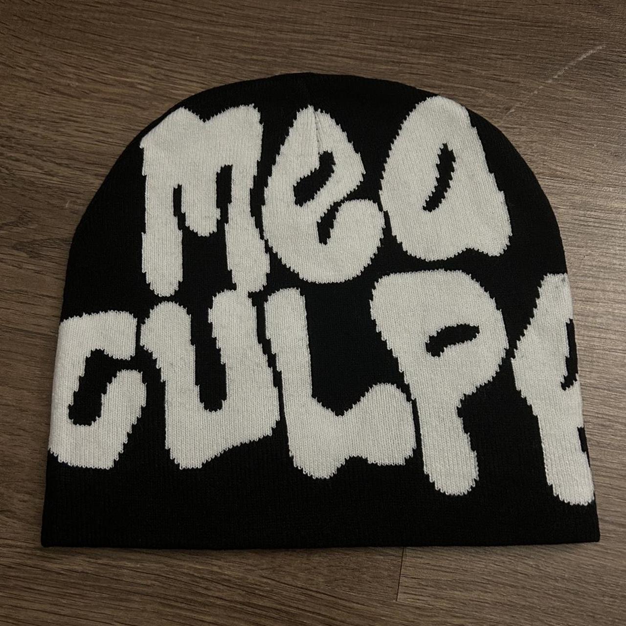 Mea Culpa black beanie Brand new - Depop