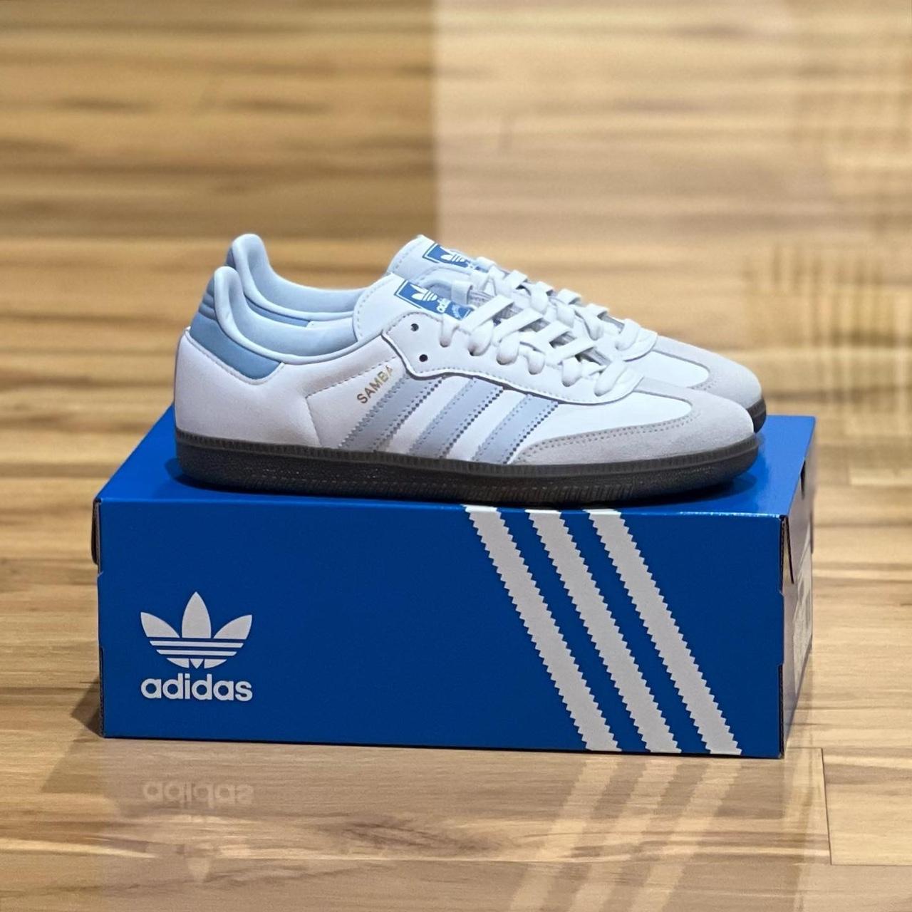 Adidas Samba OG Halo Blue - Size : US 5 / Womens... - Depop