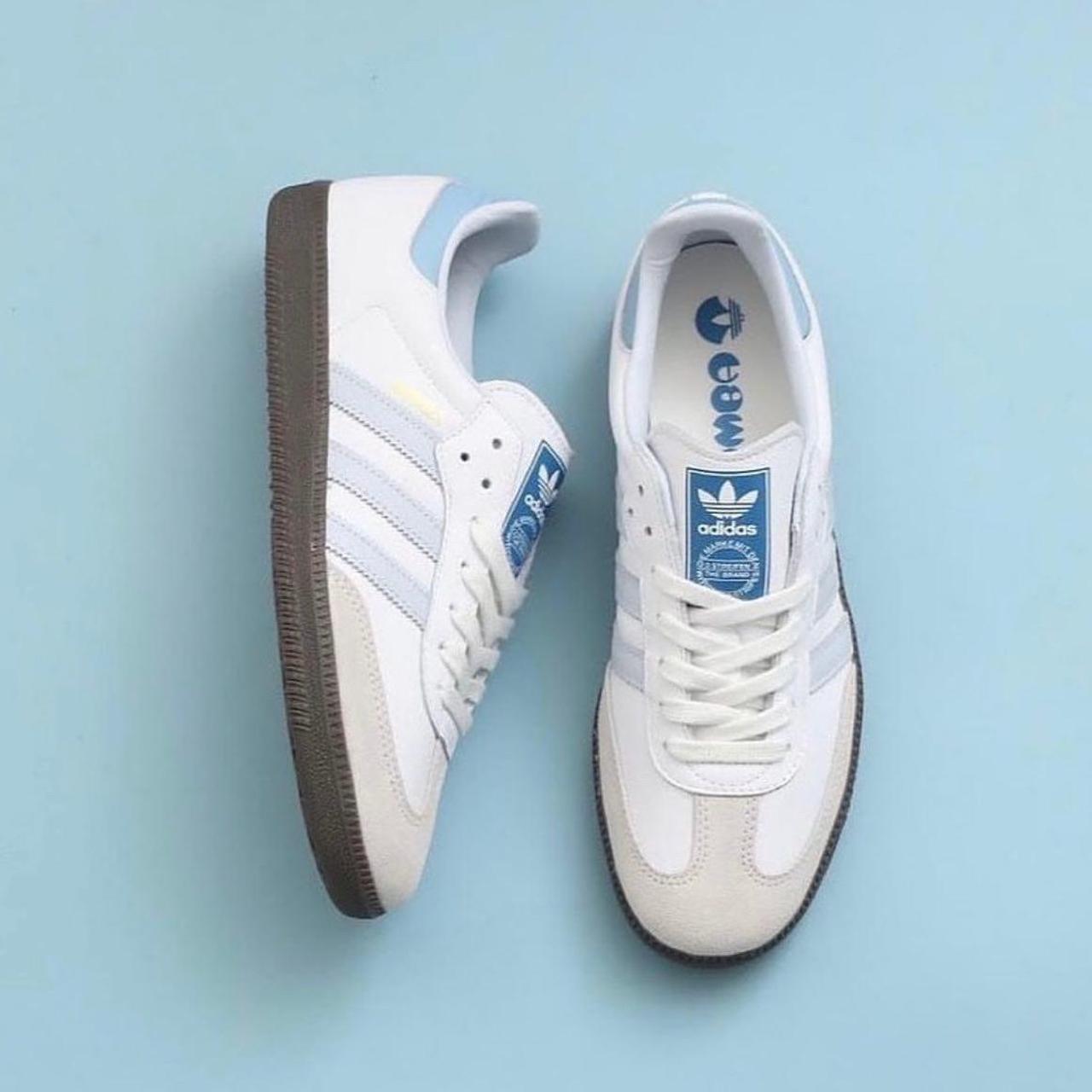 Adidas Samba OG Halo Blue - Size : US 5 / Womens... - Depop