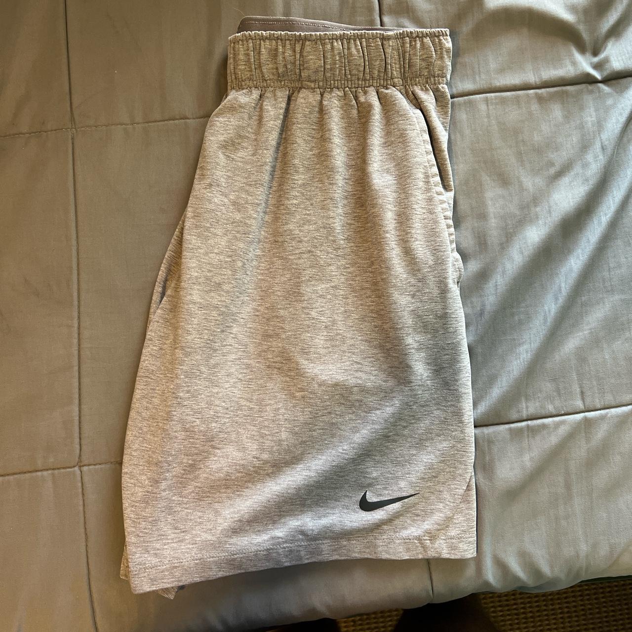 mens grey nike dri fit shorts
