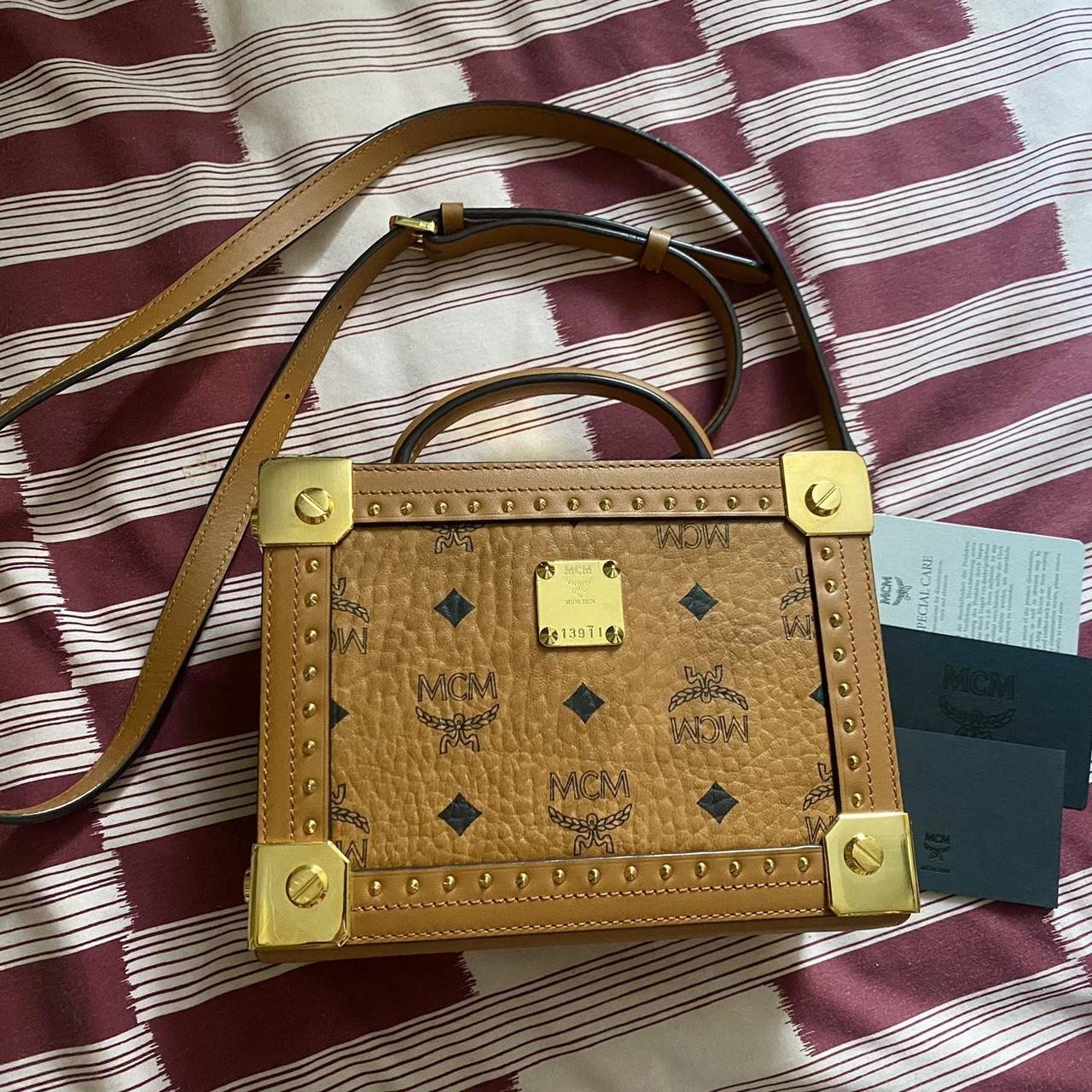 Mcm box outlet crossbody