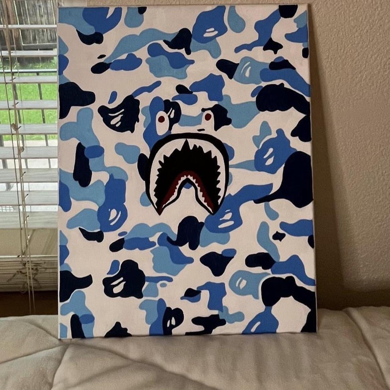 Bape ABC Camo Cushion Light Blue #bape #art #camo - Depop