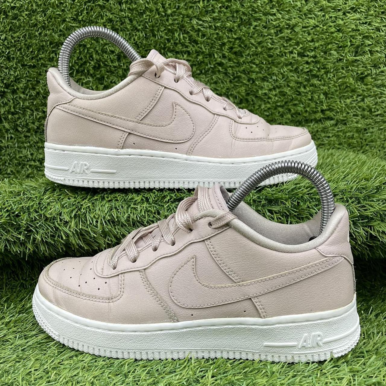 Nike Air Force 1 Pink White Trainers Size UK... - Depop
