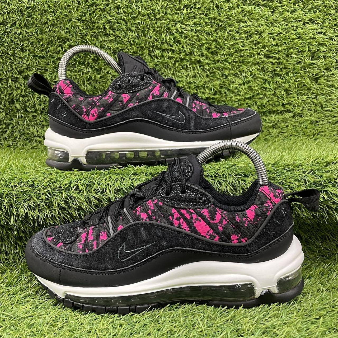 Women's air max 98 outlet premium camo black/hyper pink