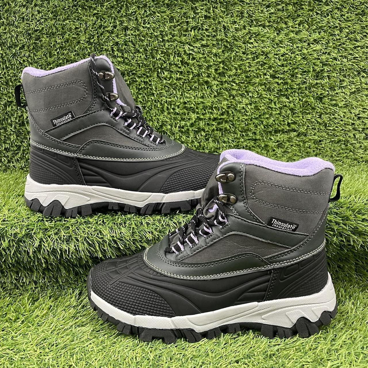 CRANE BLACK PURPLE HIKING BOOTS THINSULATE... Depop