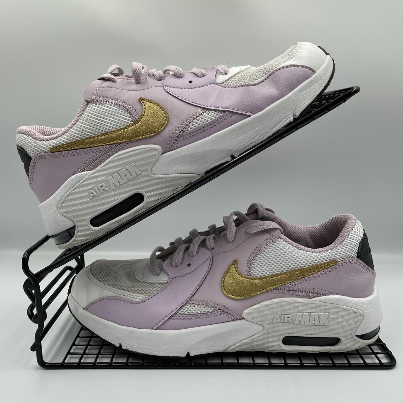 Rose gold and grey nike cheap shoes