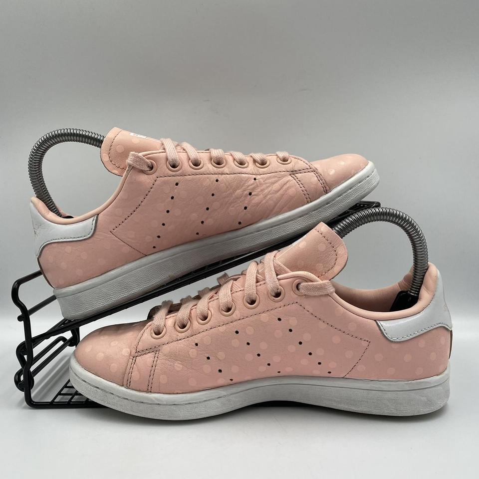 Adidas Stan Smith Pink Salmon Polkadot White Depop