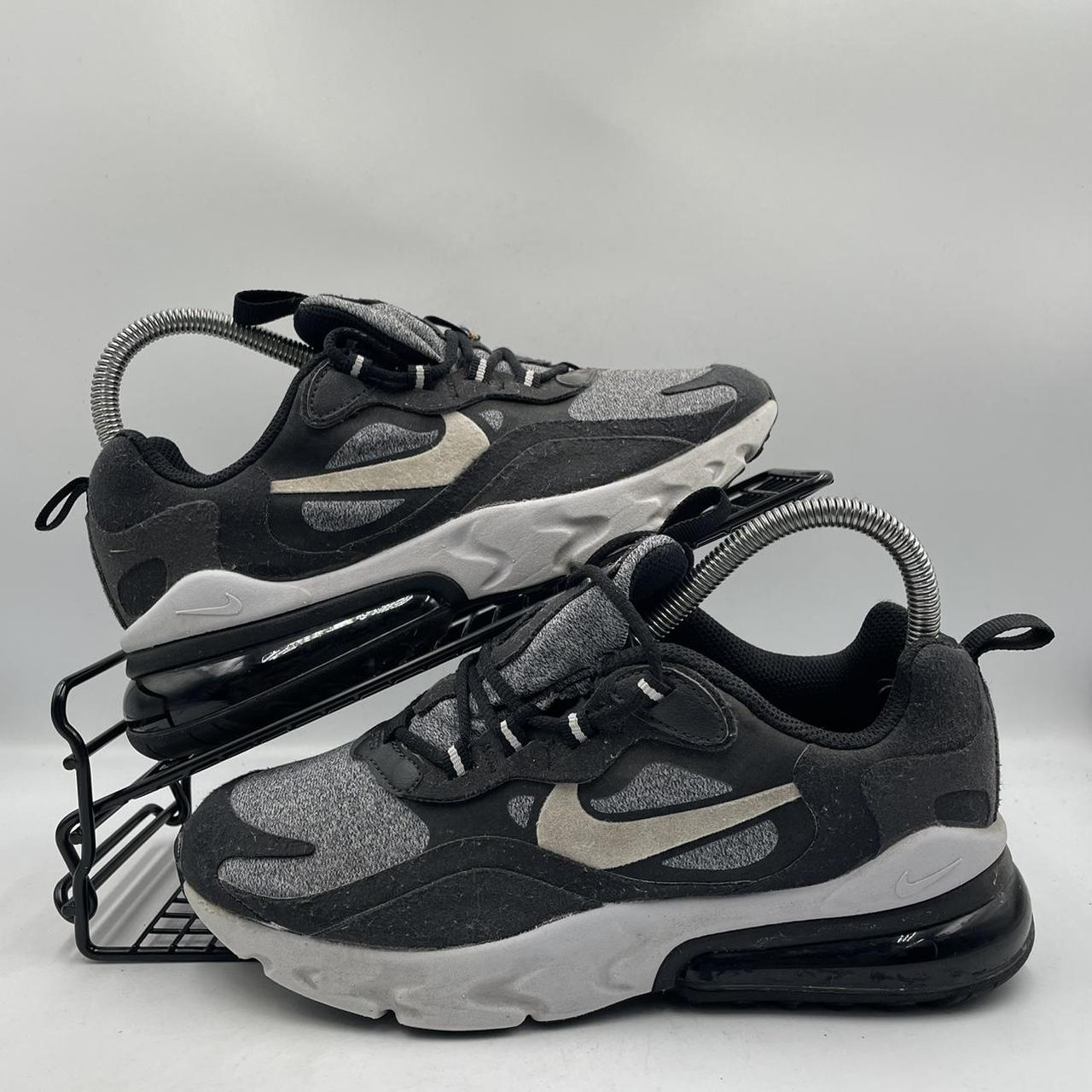 Nike air max 270 react clearance trainer black / vast grey