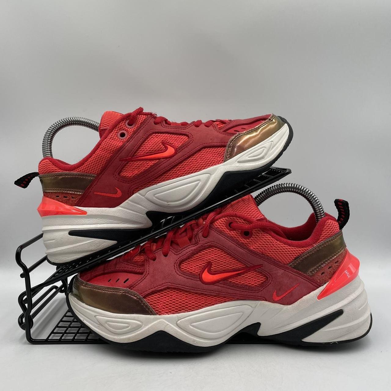 Nike M2K Tekno Mesh University Red Brown White Depop