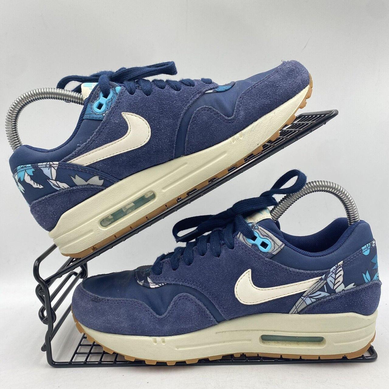 Blue Womens Nike Thea Print Running Shoes Nike Air Max Thea Print