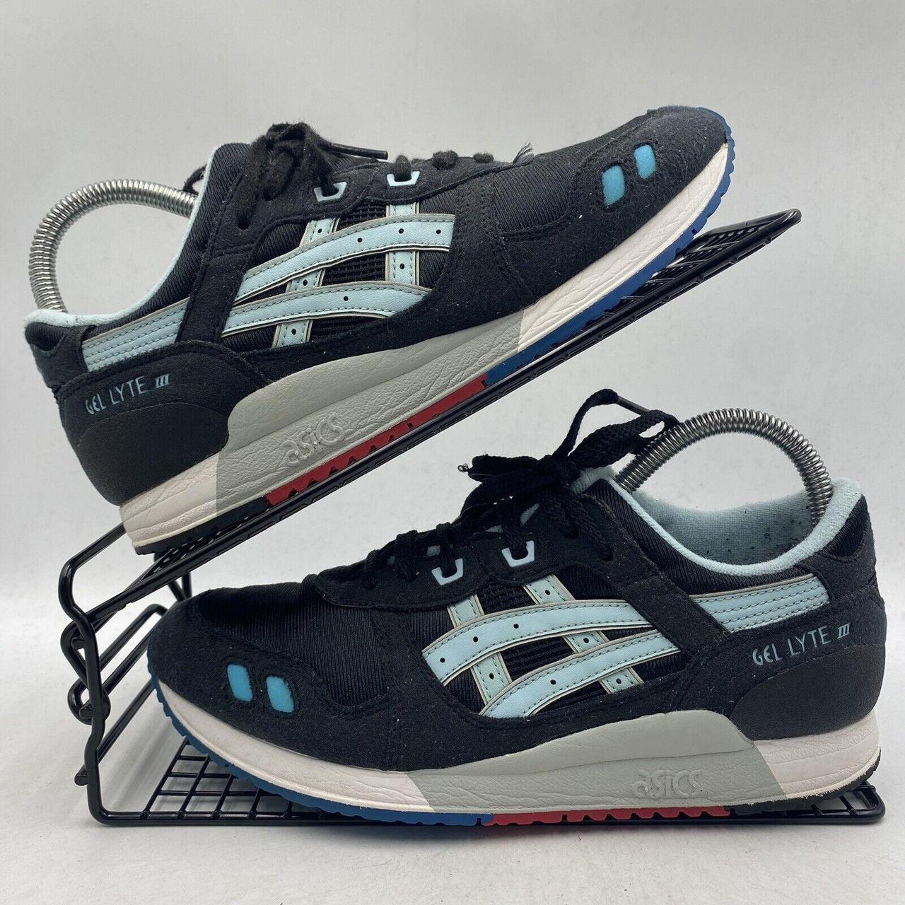 ASICS GEL LYTE III NAVY TRAINERS SIZE UK 5.5 SUEDE. Depop