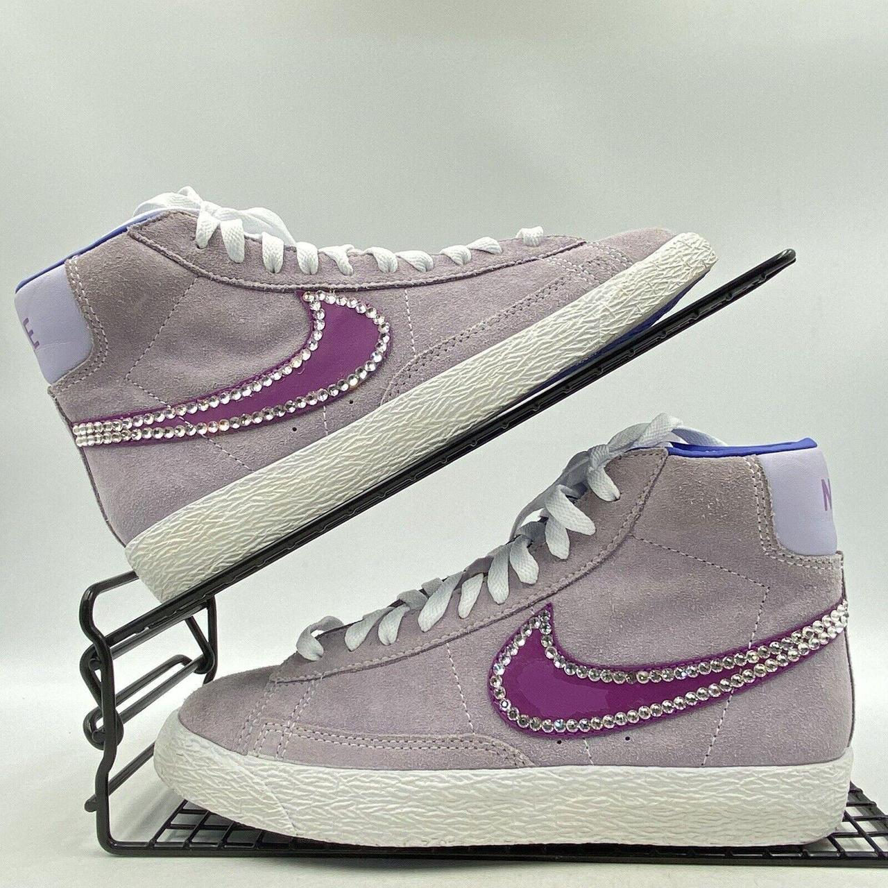 nike blazers low purple