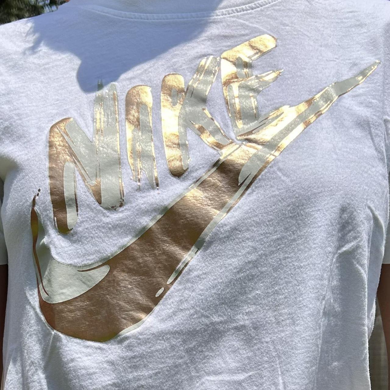 WHITE GOLD NIKE TEE soft and breathable t shirt