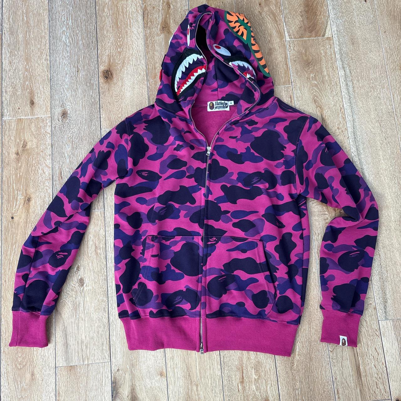 ジャケット・アウター Bape Mega Pink Camo Puffel Down L BAPE Reversible Down jacket pink camo × red camo A Bathing Ape