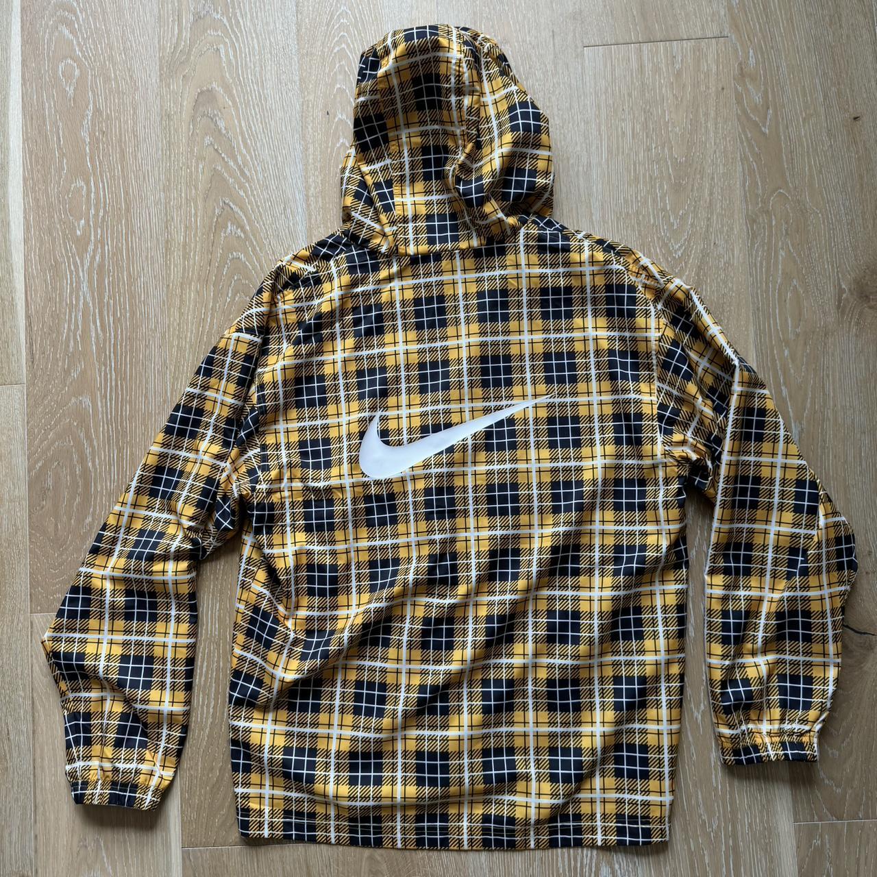 yellow plaid nike jacket
