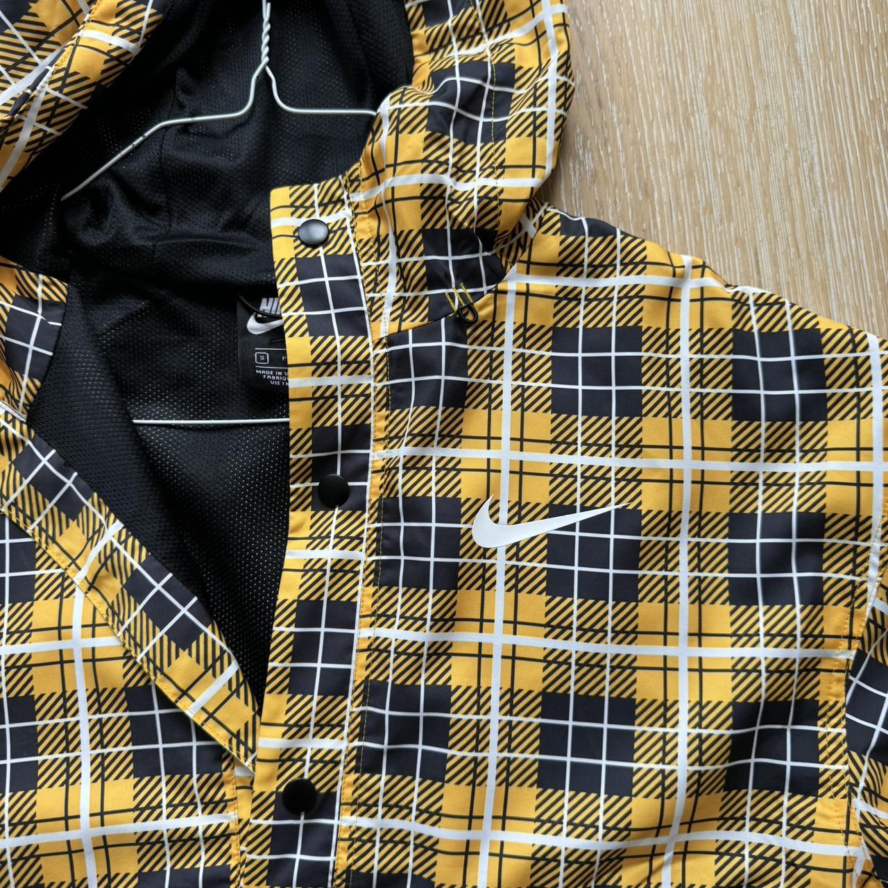 yellow plaid nike jacket