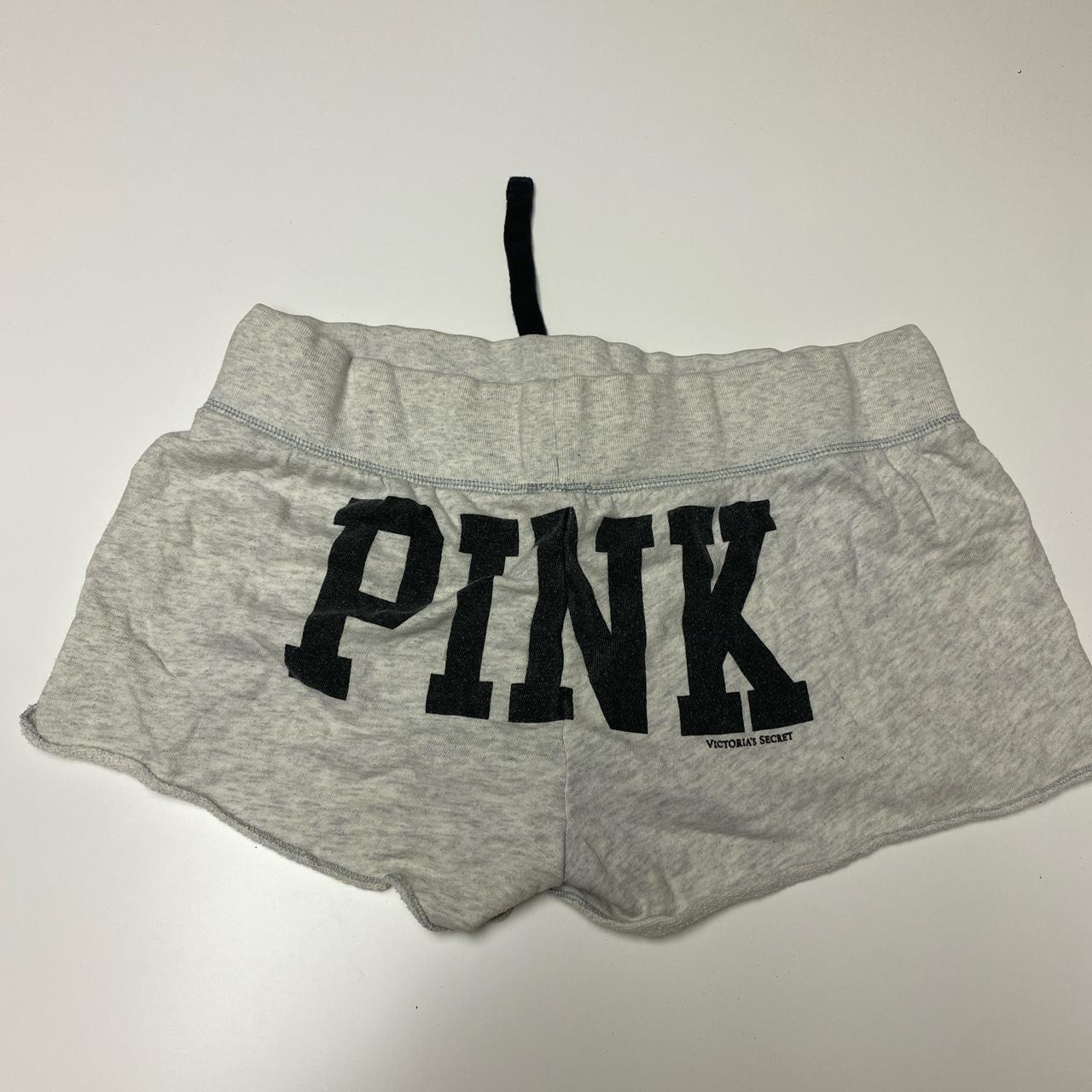 Victoria's Secret Women's Grey and Black Shorts | Depop