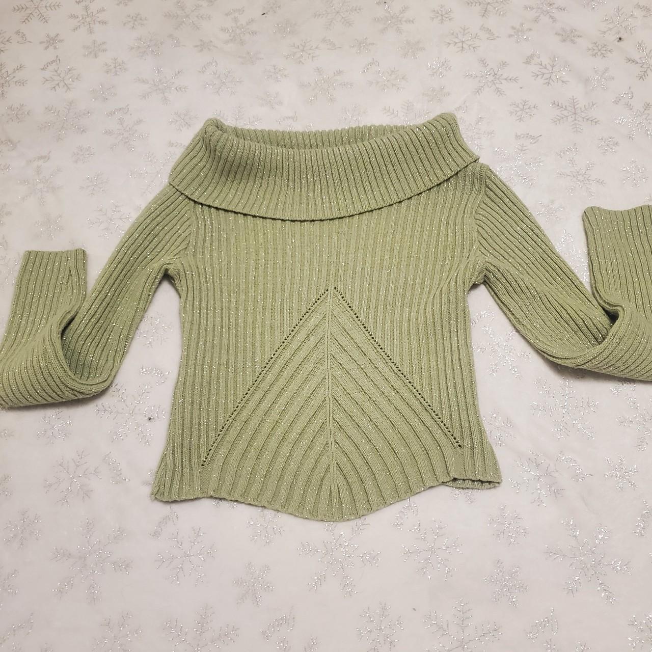 Cutest Ever Knit Ribbed Sweater. Shimmery Ribbed... - Depop