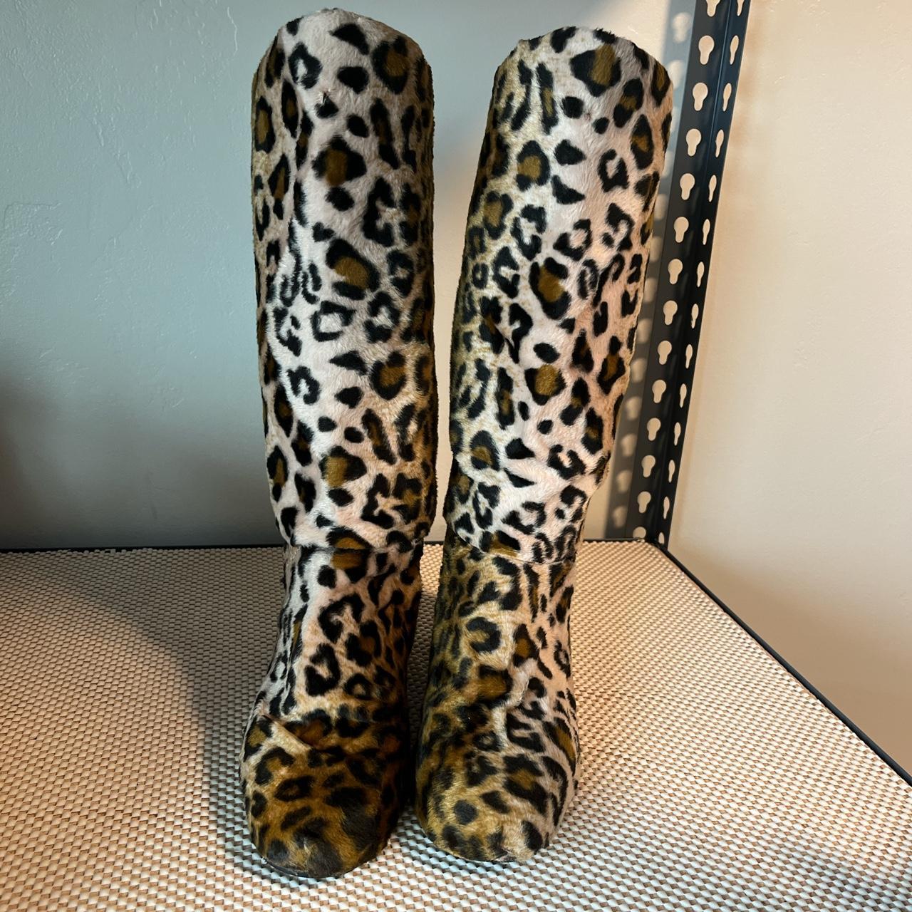 cheetah rubber boots
