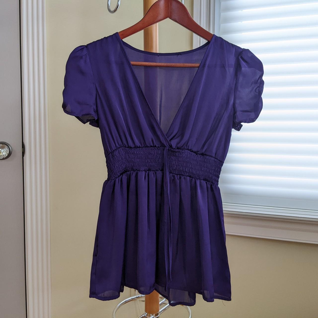 Purple blouse forever 21 on sale