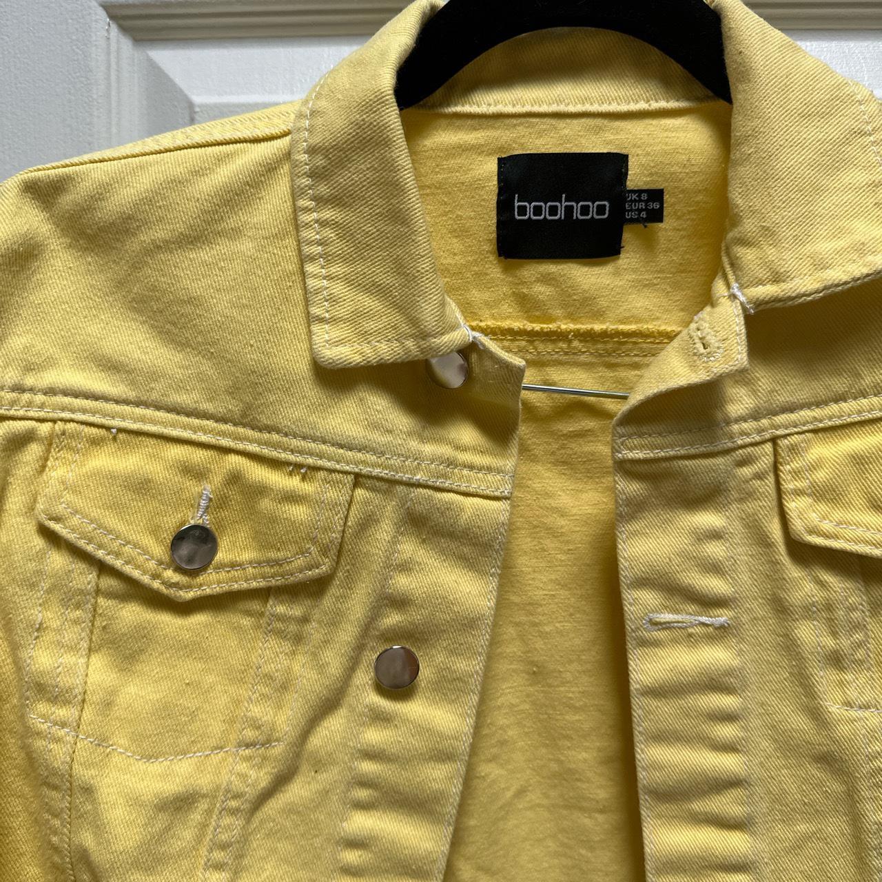 Boohoo yellow outlet jacket