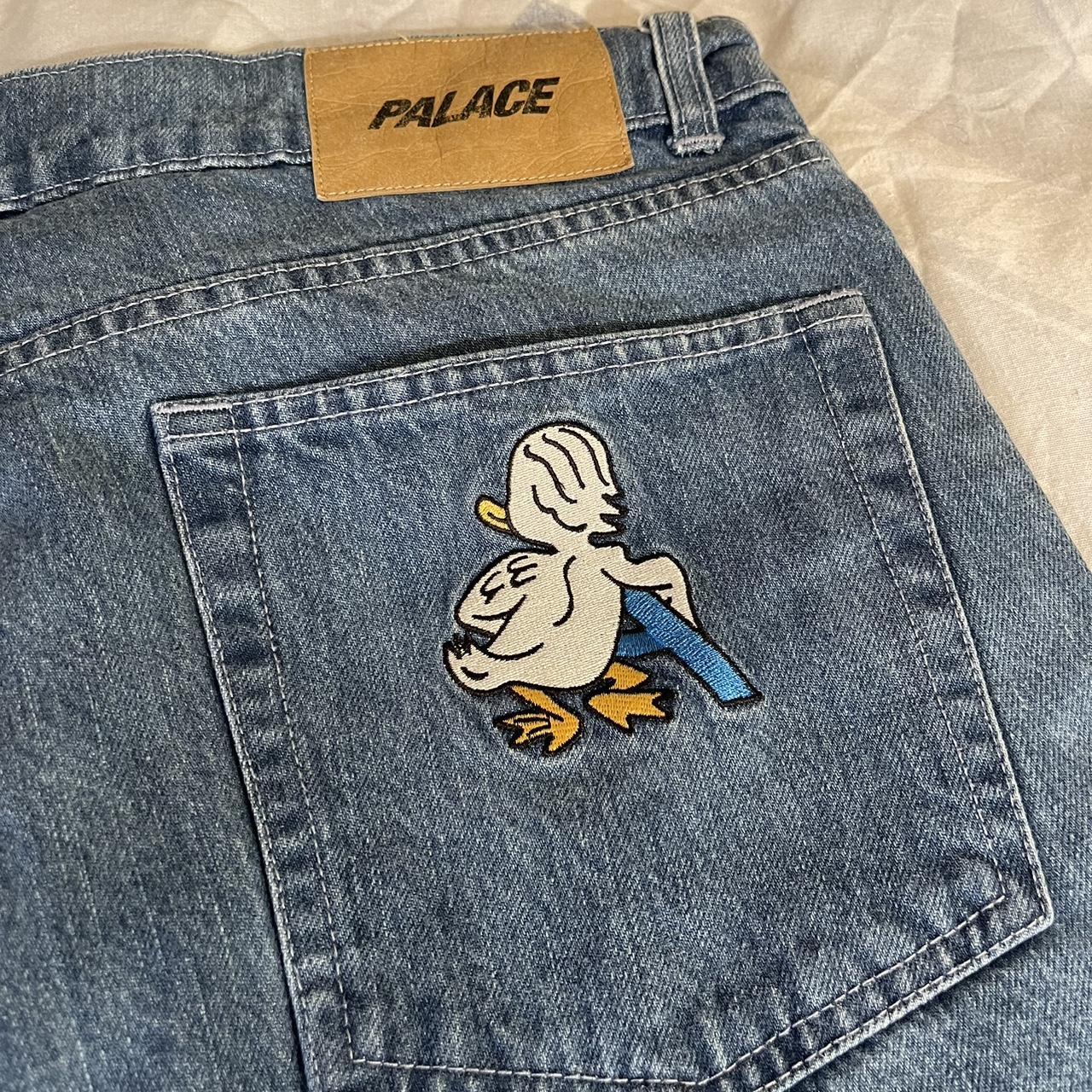 Palace Men's Blue Jeans | Depop
