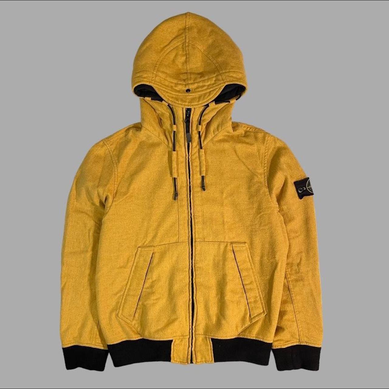 Stone Island Mustard Yellow Hooded Jacket