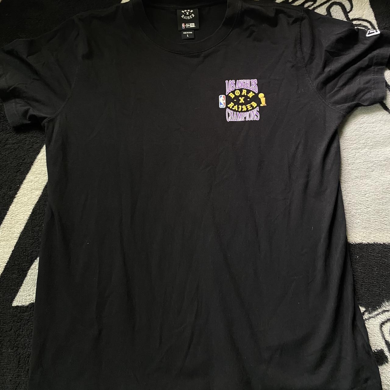 born x raised lakers long sleeve never worn - Depop