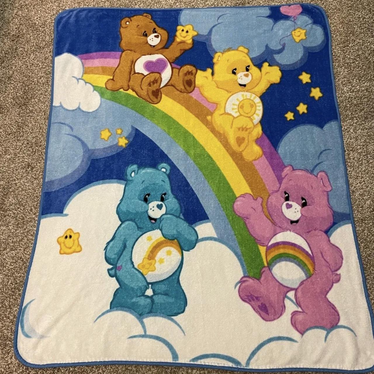 FREE SHIPPING Vintage Care Bears Blanket