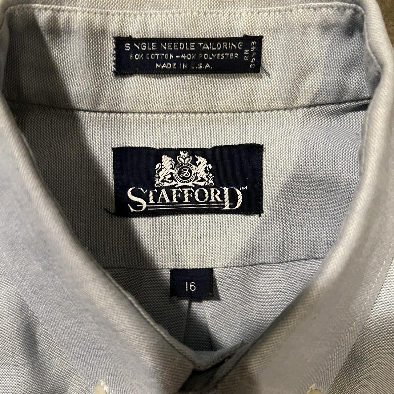 Stafford Men's Blue Shirt | Depop