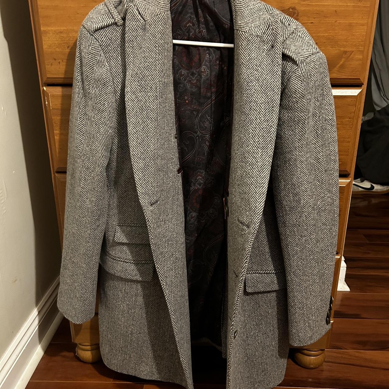 Men s Tallia wool peacoat Depop