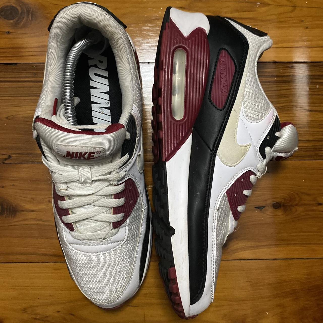 Mens burgundy air max 90 best sale