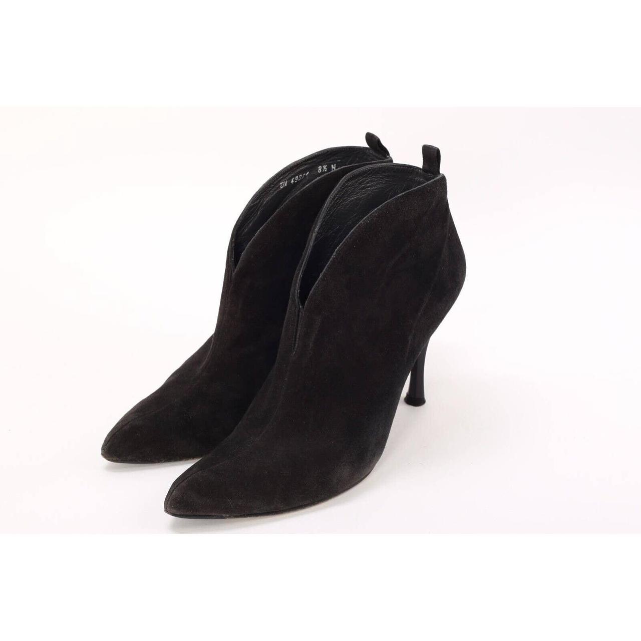 stuart weitzman black suede booties