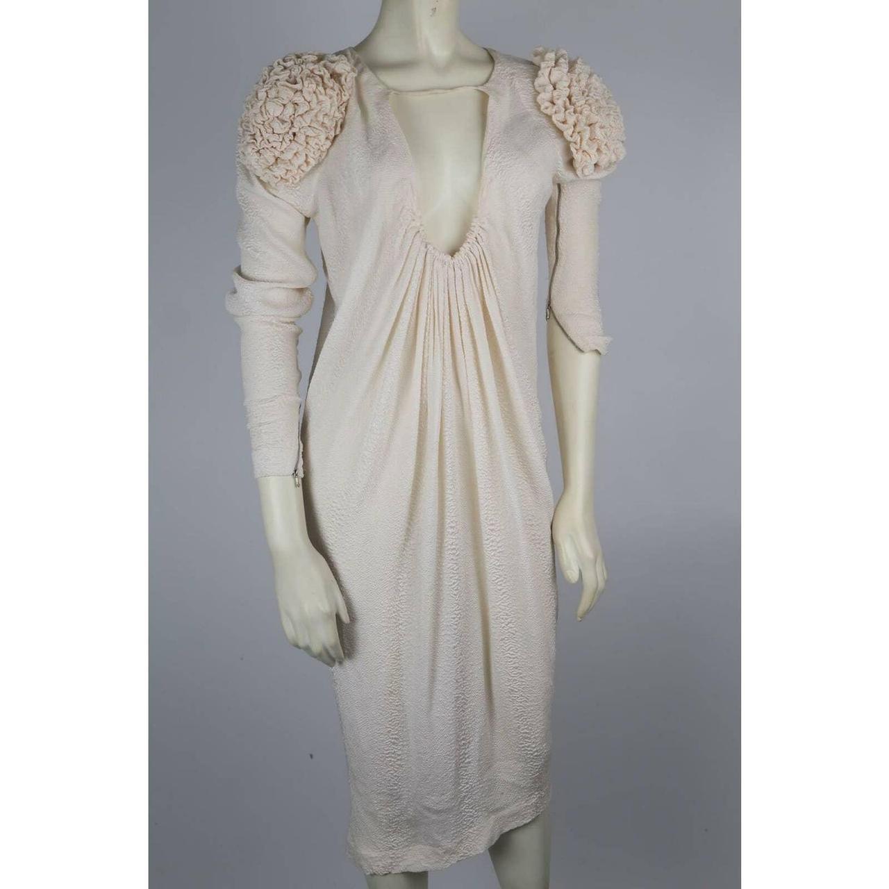 PREEN by Thornton Bregazzi Ivory Ruched Long Sleeve Depop