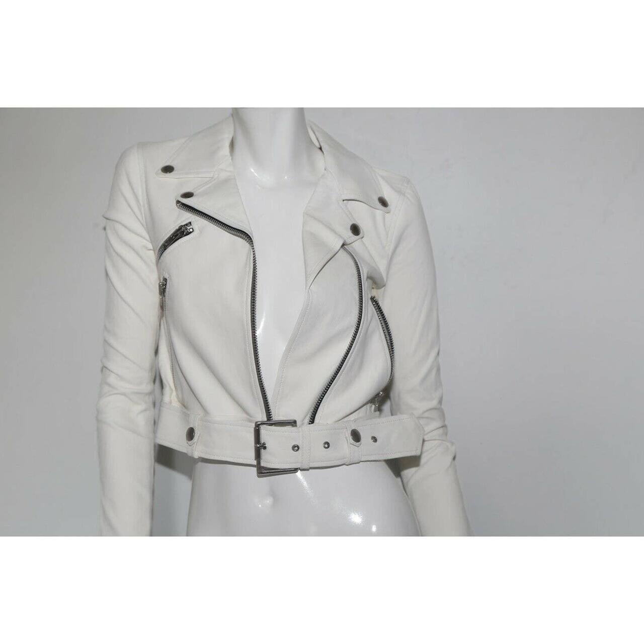 Neiman Marcus Kendall + Kylie White Leather Jacket