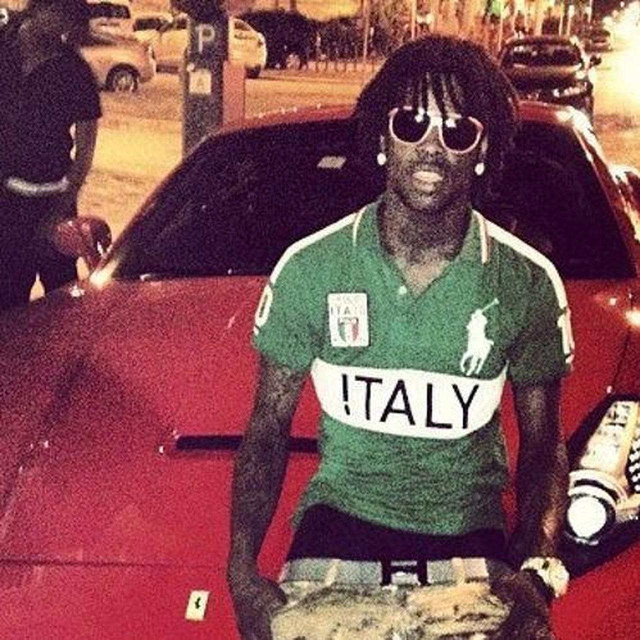PoloRalphLauren “ ITALIA ” ChiefKeef着用 Polo Ralph Lauren chief keef 2011 Italy polo size | Depop