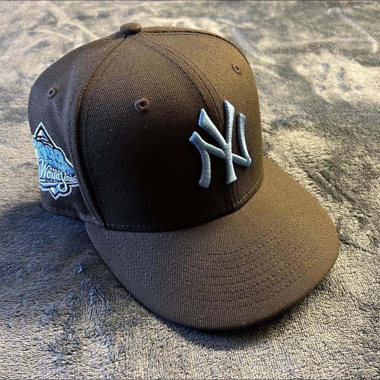 Yankees Fitted Hat 7 5/8 - Depop