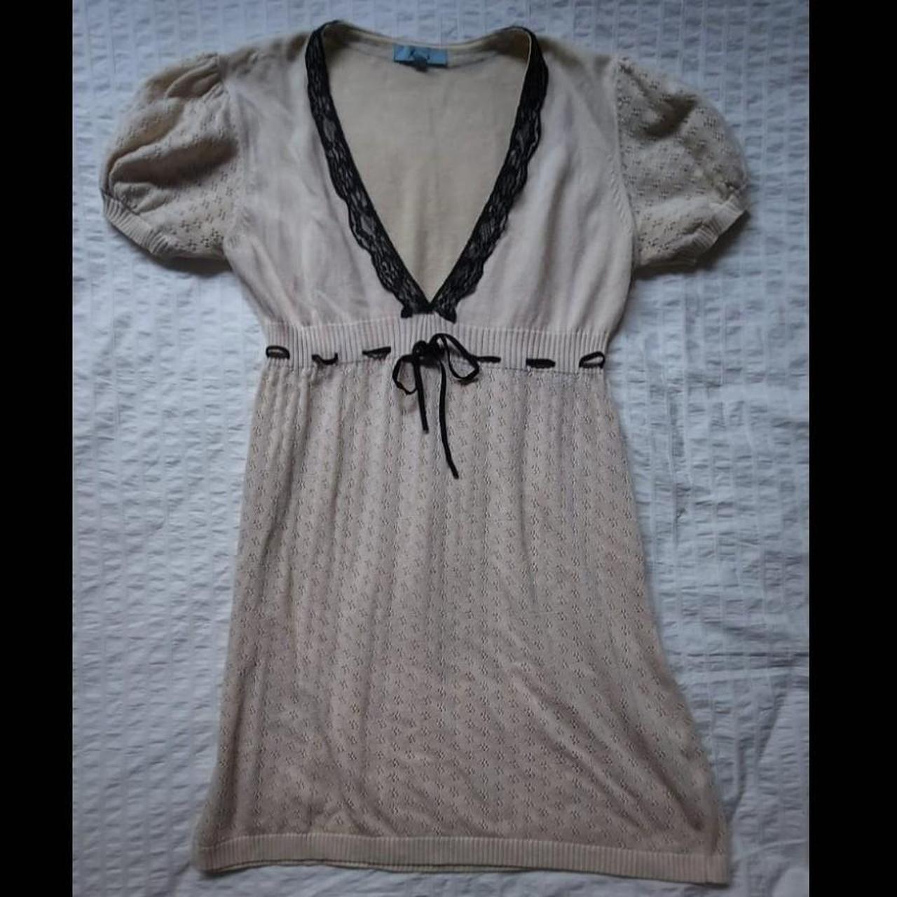 Super cute baby doll dress with lace trimming... - Depop