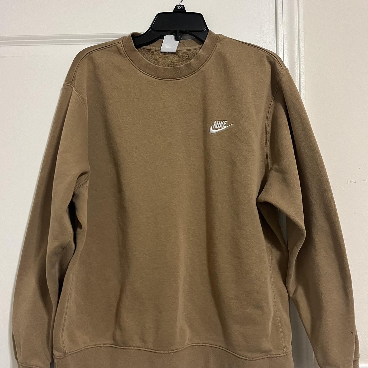 tan nike sweater